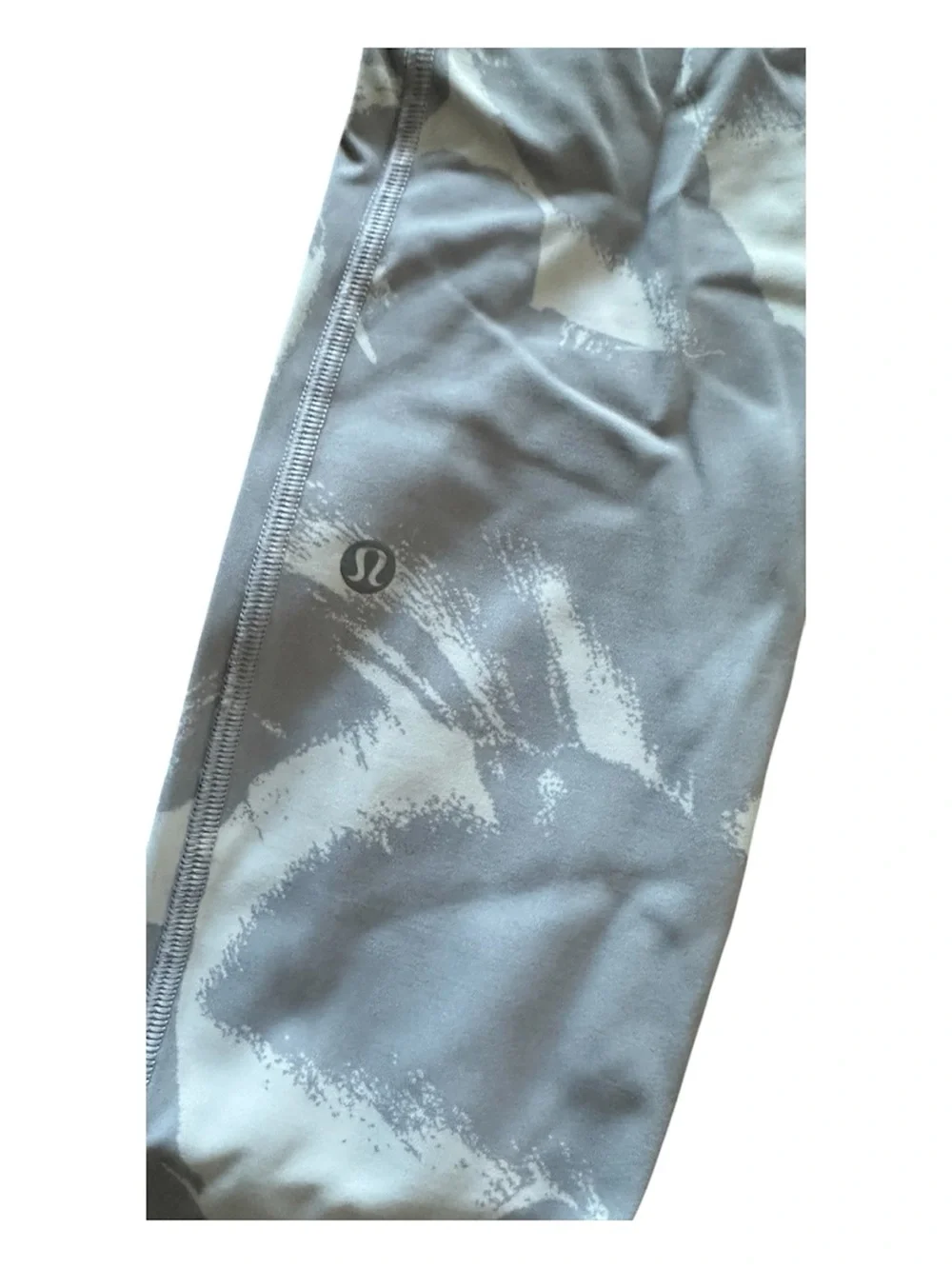 lululemon athletica Light Gray & White Patterned Leggings